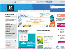 Tablet Screenshot of catalogue.editions-foucher.fr